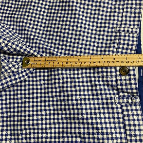 Old Navy Shorts Womens Size 8 Everyday Short Blue Gingham Plaid Mid Rise Zip Fly - Picture 8 of 10